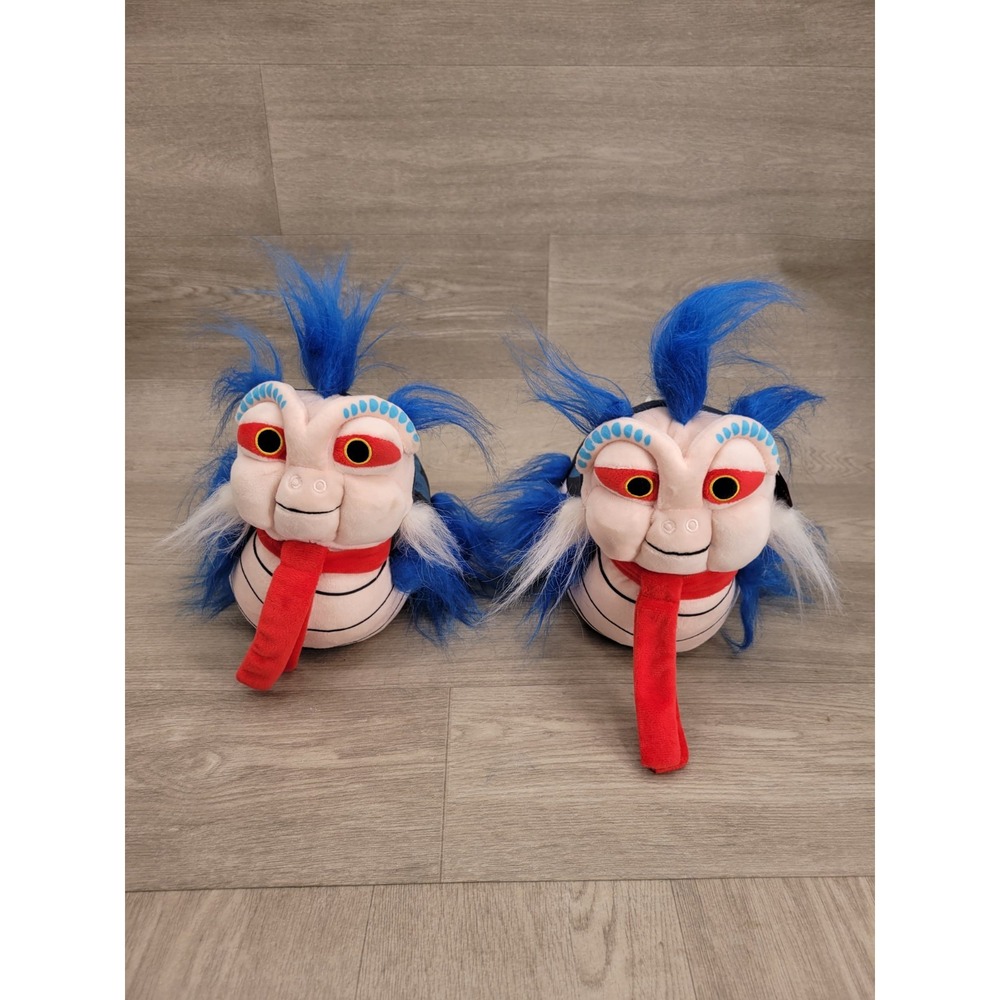 NWT Labyrinth Ello Worm Plush Slippers Adult One Size Jim Henson